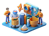 Photo Realistic As Marketing Team Collaborating Social Media Campaign Plan Concept As Marketi 1