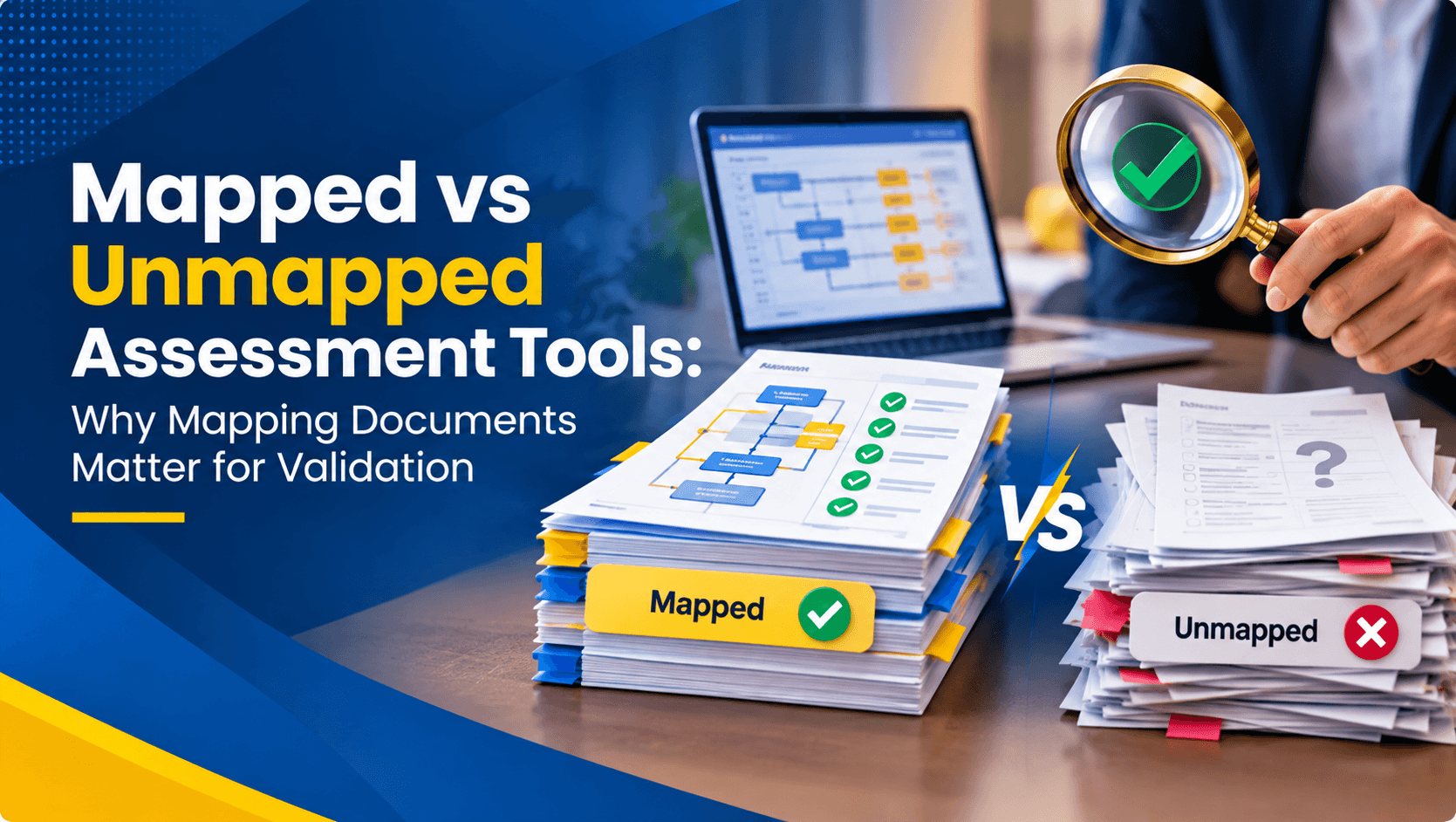 mapped vs unmapped assessment tools